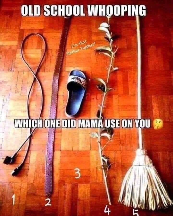 chancla and belt - Old School Whooping Im that Mother Fu! Which One Did Mama Use On You 3 2 4 5
