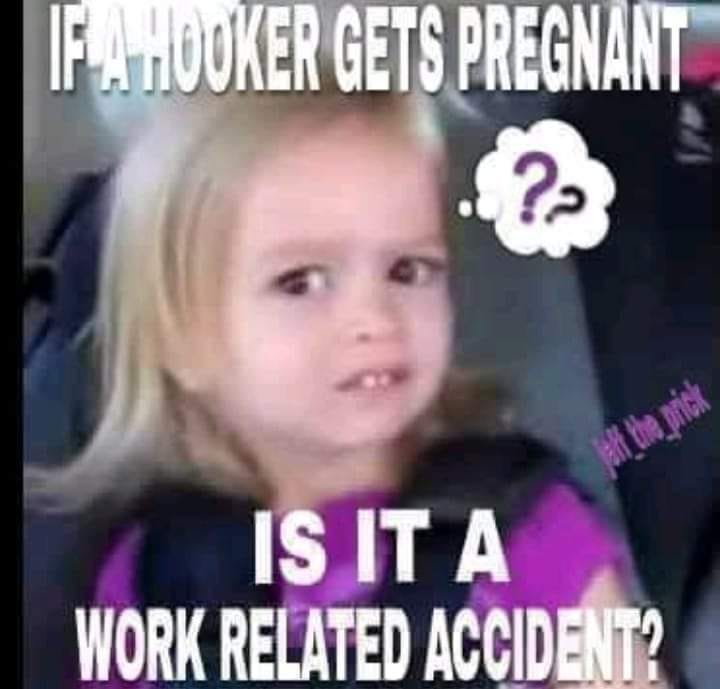 photo caption - Fa Hooker Gets Pregnant ? ja the prick Is It A Work Related Accident?