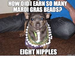 funny mardi gras meme - How Did I Earn So Many Mardi Gras Beads? Eight Nipples
