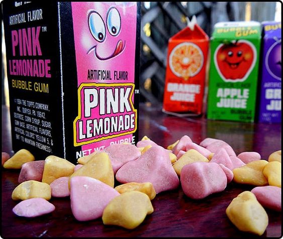 topps juice bubble gum - Articoin Flavor Pink" Wo Lemonade Artificial Flavor Bubble Gum Orange Tm Apple Juice Gr Pink Lemonade Net Wt Ouprle