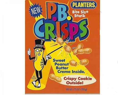 planters pb crisps - Planters Bite Size Snack Vaan New Pb. Criss Mr.Peanut No Sweet Peanut Butter Creme Inside, Crispy Cookie Outside! Ur Pean Up Netwl 1.25 07 205