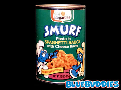 smurf pasta - Boyardee Smurf Pasta in Spaghetti Sauce with Cheese flavor Preservatives Netwl 1502.05 Bluebuddies