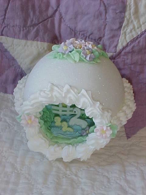 No basket was complete without a sugar egg with a scene inside