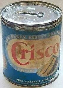 can of crisco shortening - Ses, Pas Crisca Pure Vegetable Shorts