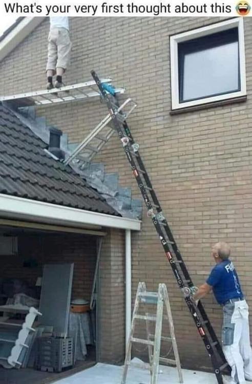 darwin awards ladder - What's your very first thought about this Fl