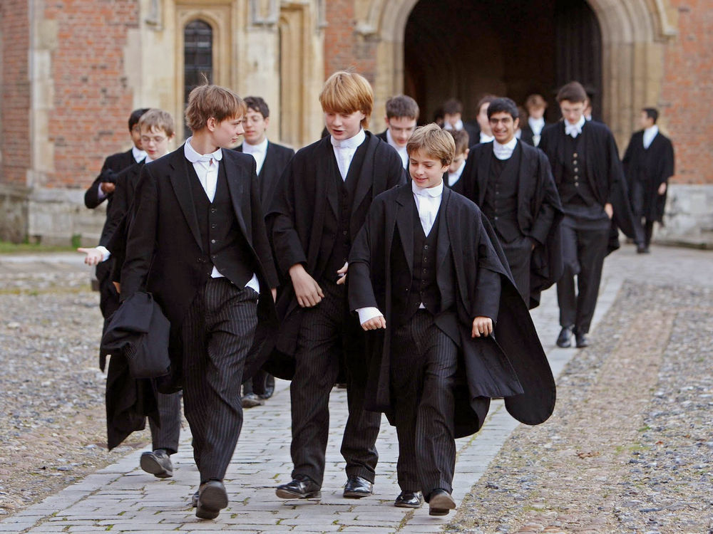 The boys at Eton in England