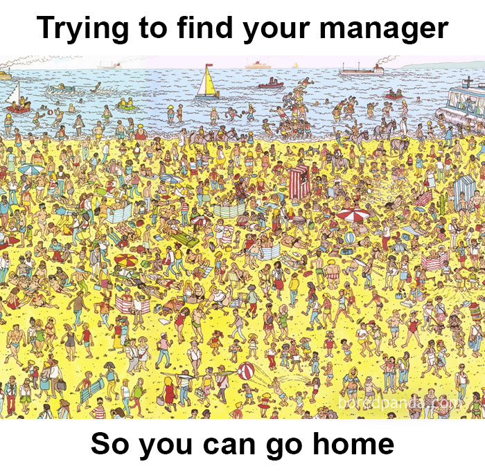 funny restaurant manager memes - Trying to find your manager panda So you can go home