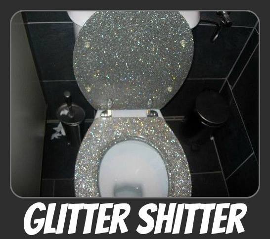 glitter bathroom - Glitter Shitter