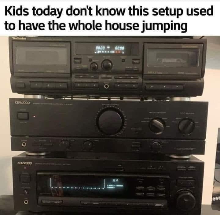 electronics - Kids today don't know this setup used to have the whole house jumping 0000 0000 Kenwood Kenwood
