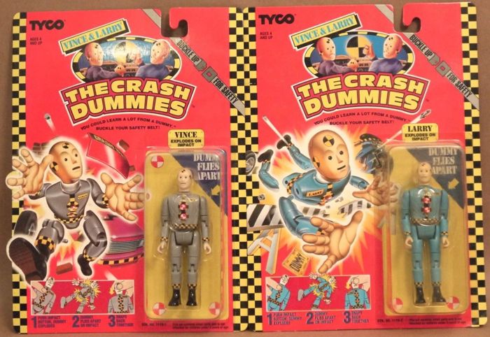 vince and larry crash dummies toys - Tyco Tyco Vince & Larry Buckle Up Vince & Lar The Crash Buckle Up For Safete The Crash For Safety You Could Leaan A Lot From A Du Buckle Tour Safety Belt You Could Learn A Lot From A Buckle Your Lapety Belt Vince Larry