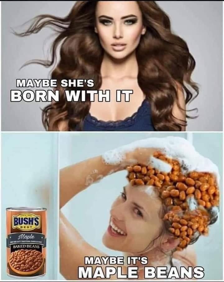 maybe it's maple beans - Maybe She'S Born With It Bush'S Best Maple Baked Beans Maybe It'S Maple Beans