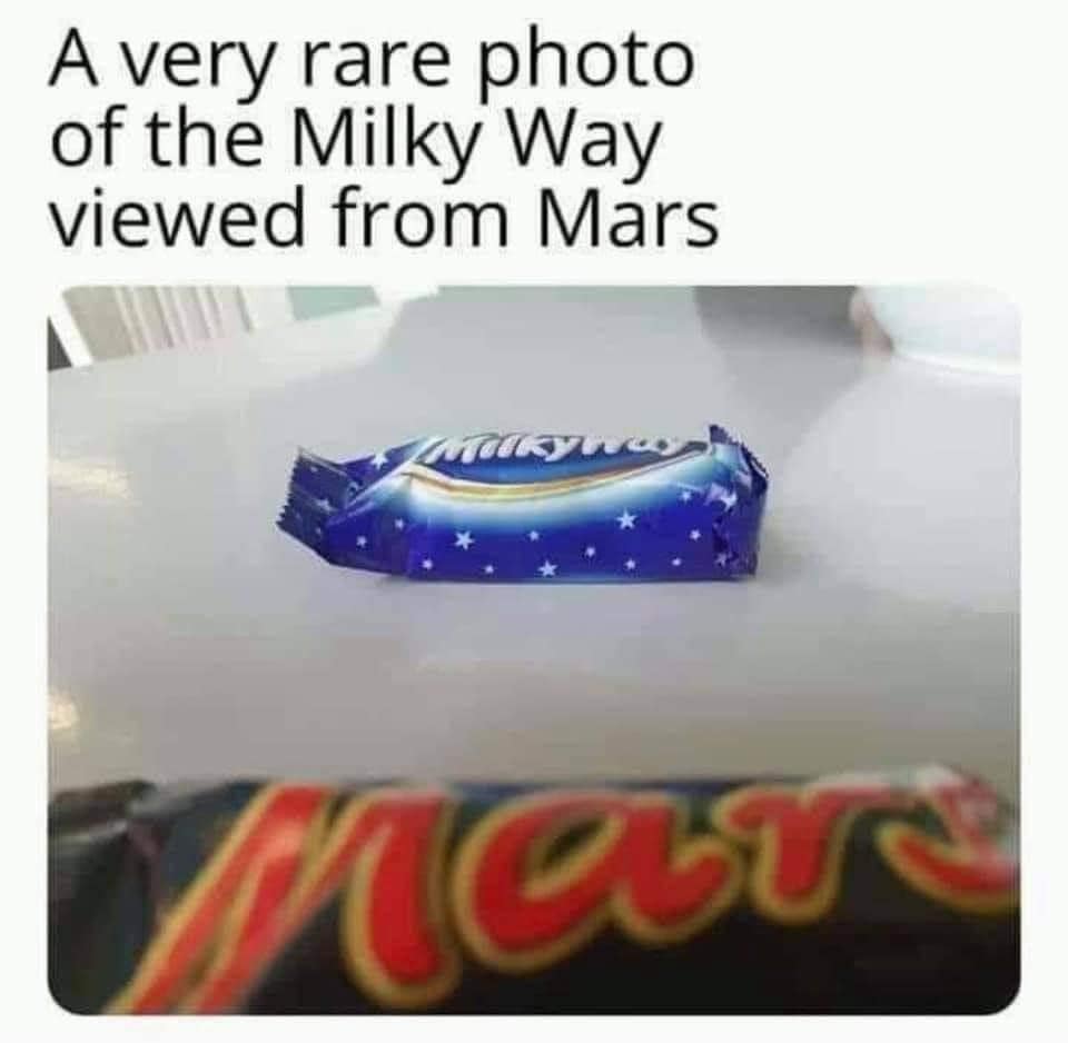 milky way viewed from mars - A very rare photo of the Milky Way viewed from Mars ukynas Mot