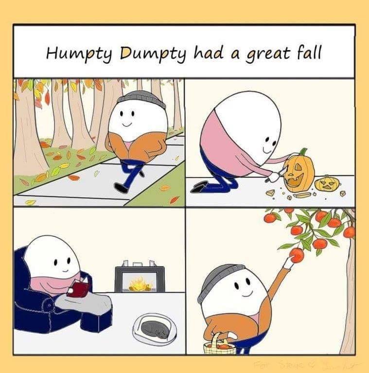 fall memes humpty
