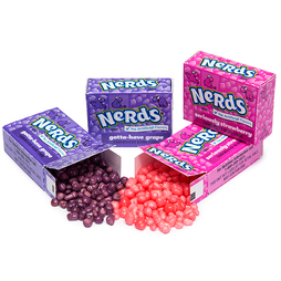 Nerds were tradable and coveted because they were fad candy. They were hard, they tasted terrible, but they were so hot nonetheless.
