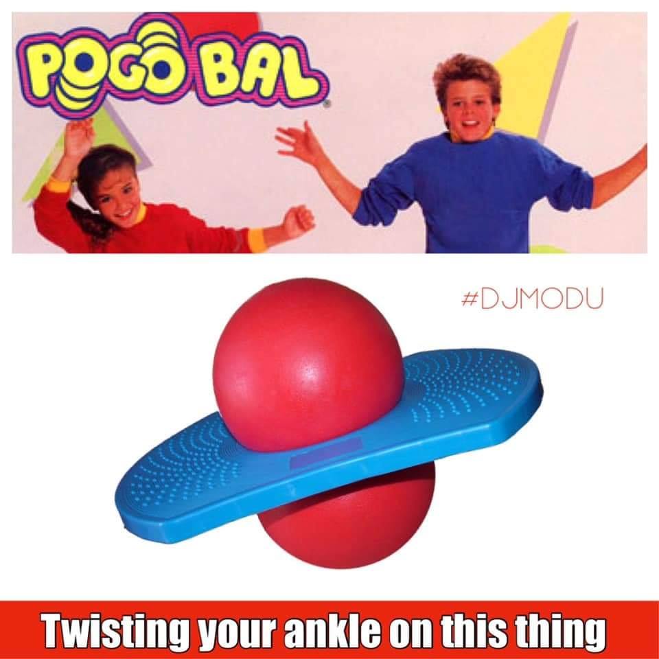 pogo ball 80s - Pogobal Twisting your ankle on this thing