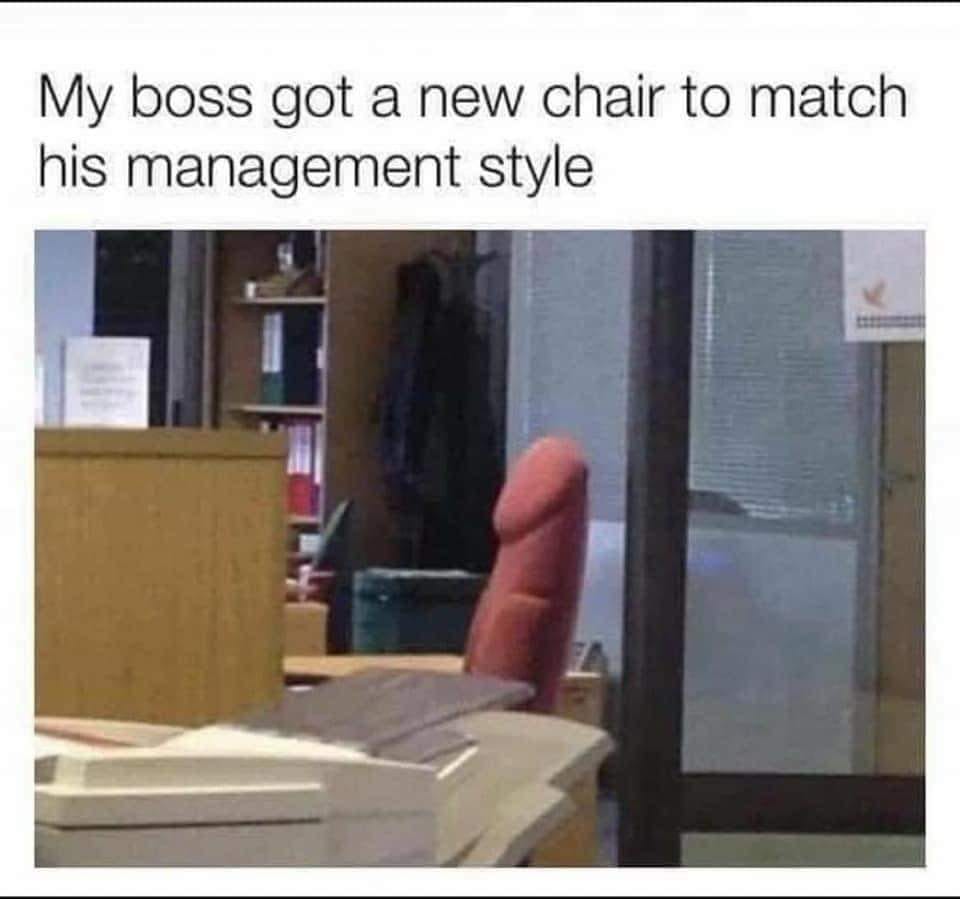 trinity mirror digital recruitment - My boss got a new chair to match his management style