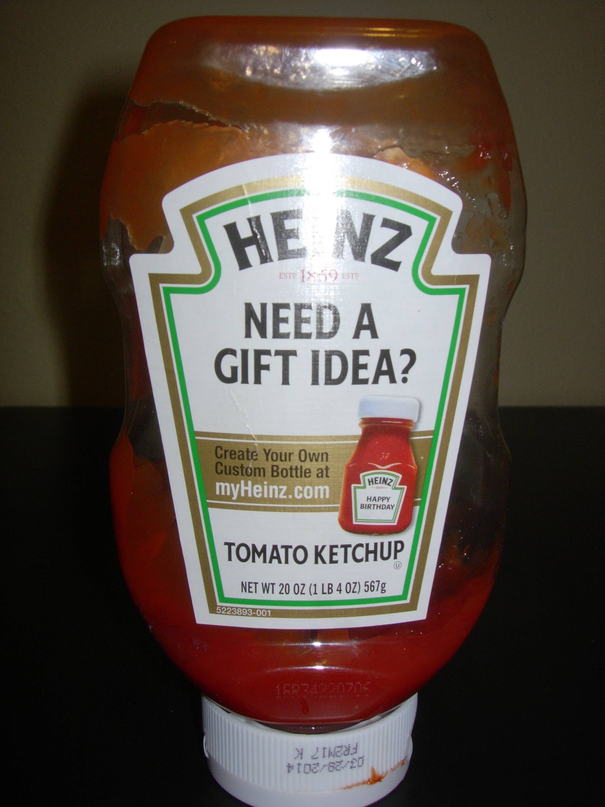 need a gift idea heinz ketchup - Esty Este He Nz Need A Gift Idea? Create Your Own Custom Bottle at myHeinz.com Heinz 1569 Happy Birthday Tomato Ketchup Net Wt 20 Oz 1 Lb 4 Oz 567g 5223893001