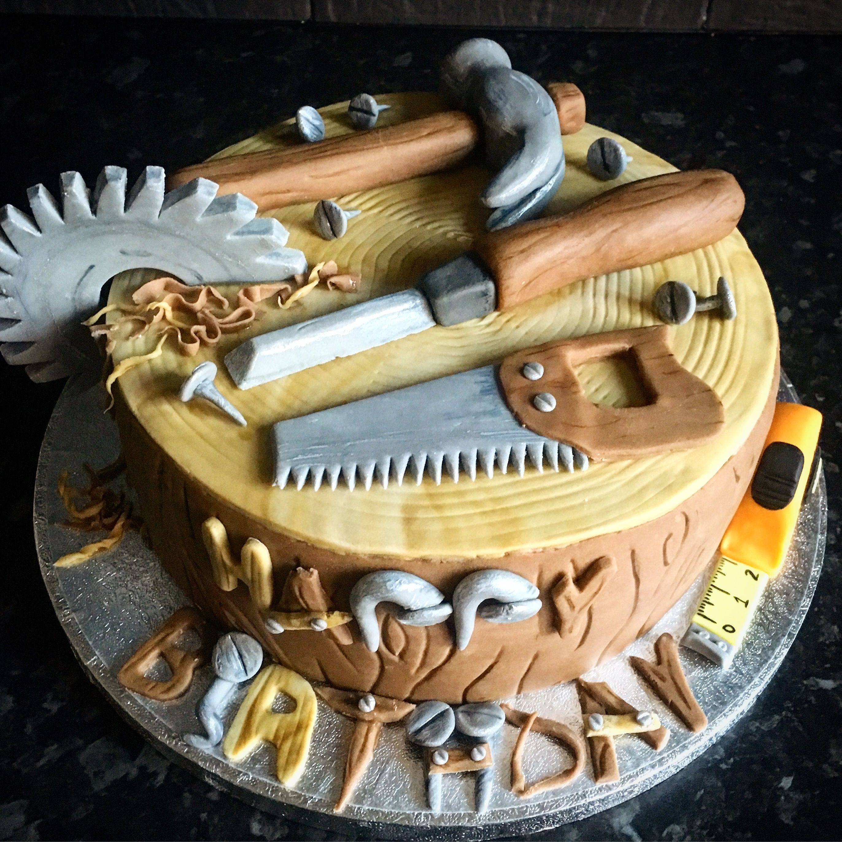 wtf cakes - carpenter birthday cake