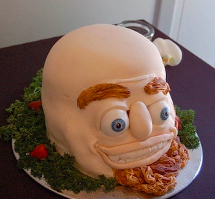 wtf cakes - bald cake