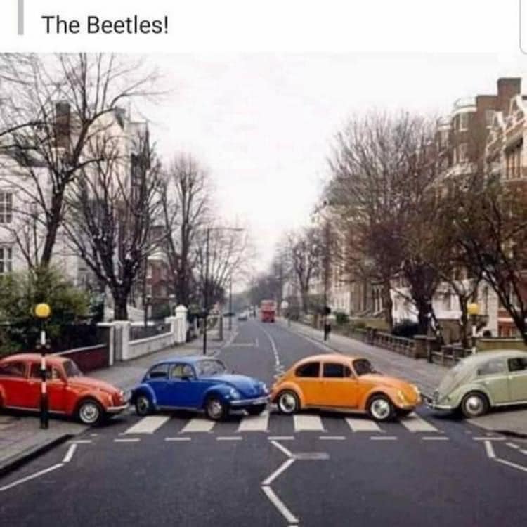 vw beatles abbey road - The Beetles!