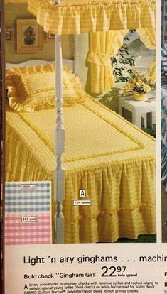 Comforters didn't really exist yet, everything was a "bedspread" and I'm not sure of the difference