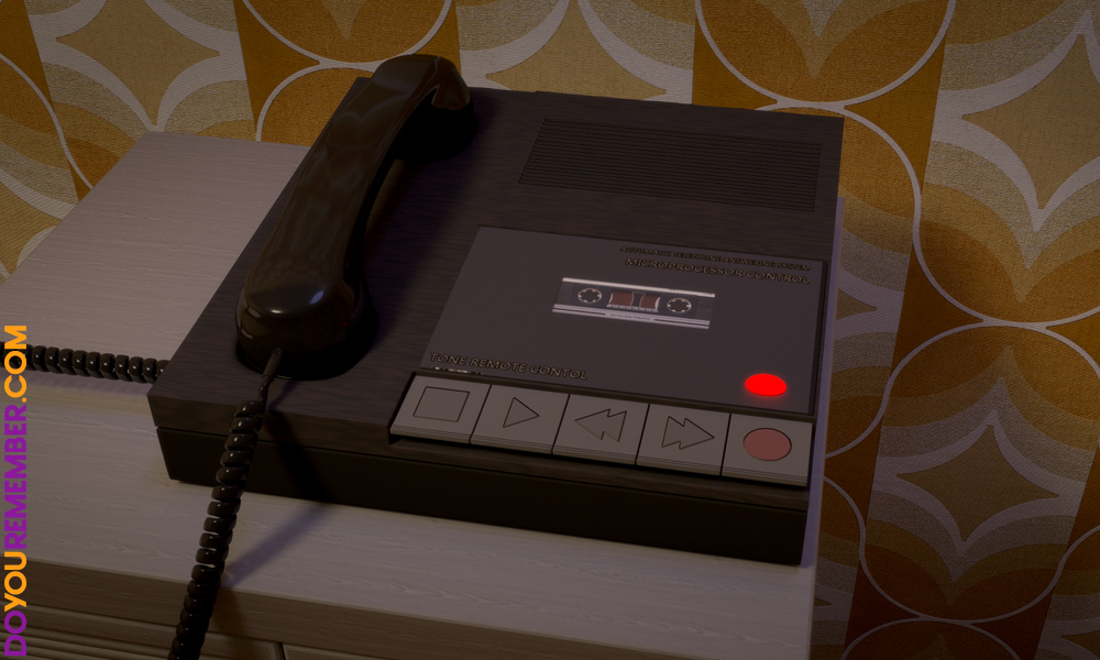 In the early 80s they didn't even have the cordless phones and the voice mail was this answering machine that connected to your phone. Your mission was to make the weirdest, funniest message and include the entire family on the fun