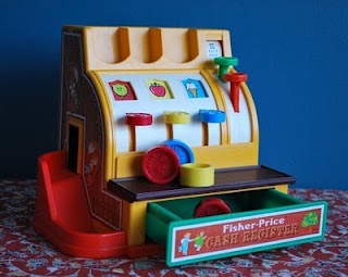 Cash registers looked different back then and these started training you for your first job early