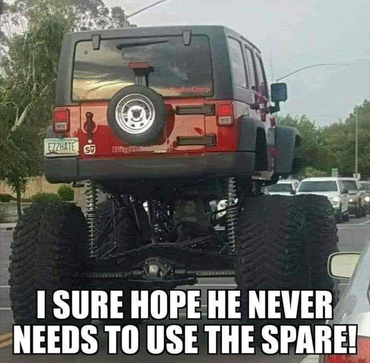 dank memes - car memes - spare tire meme - Zhate Se W11113 I Sure Hope He Never Needs To Use The Spare!