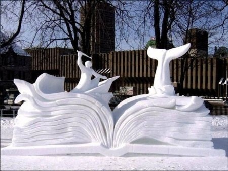 snow sculptures - funny snow sculptures