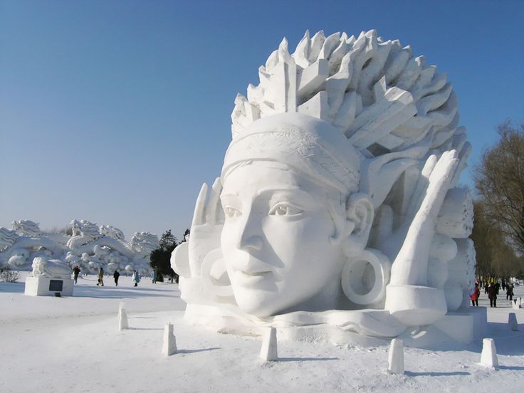 snow sculptures - harbin snow sculpture