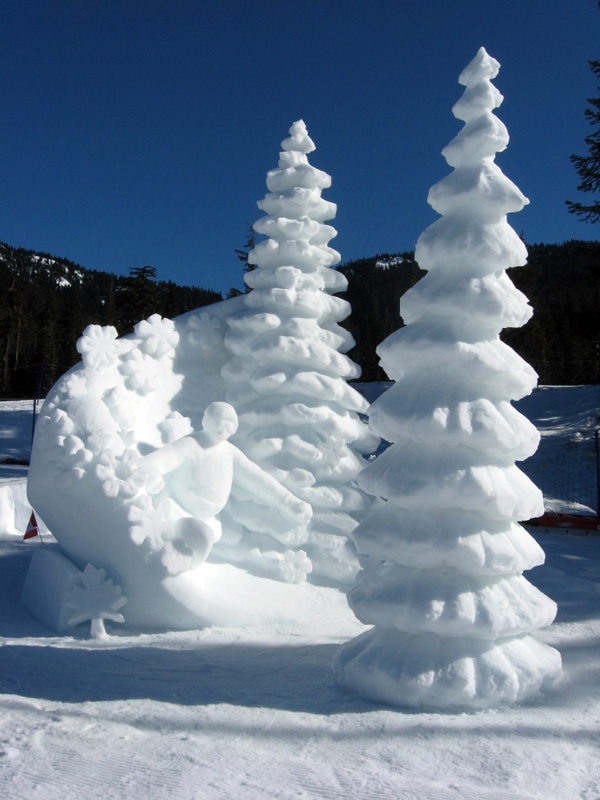 snow sculptures - snow