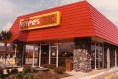THIS is what Popeyes is supposed to look like. Every kid was fascinated and had to touch the big black rocks that covered the building. You didn't know why you had to touch them, but your brain said to do it so you did.