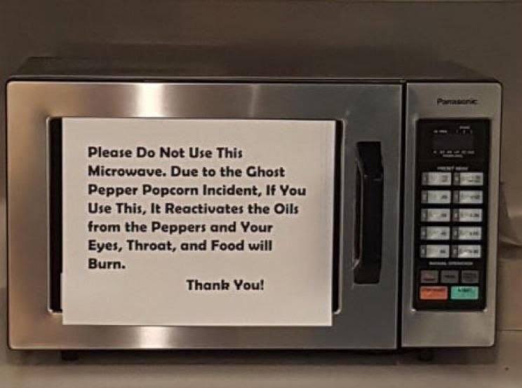 How many people tried it before they put up the note?