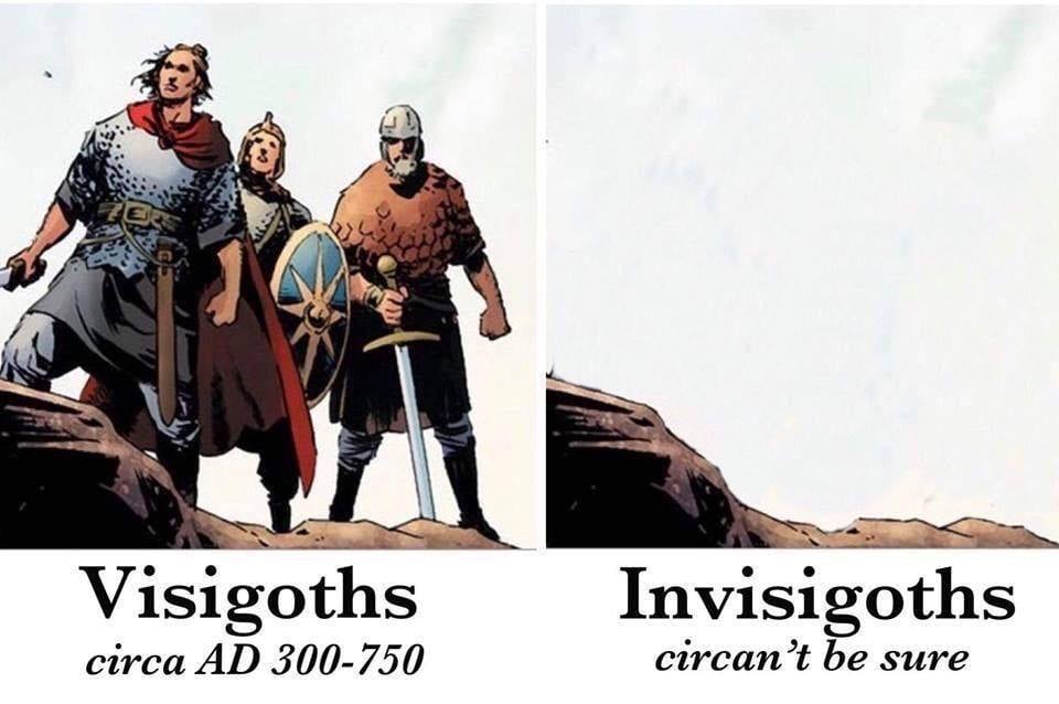 visigoths memes - Visigoths Invisigoths circa Ad 300750 circan't be sure