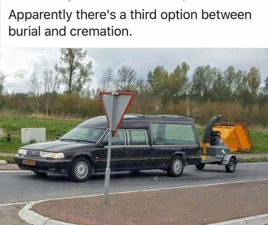 third option between burial and cremation - Apparently there's a third option between burial and cremation.
