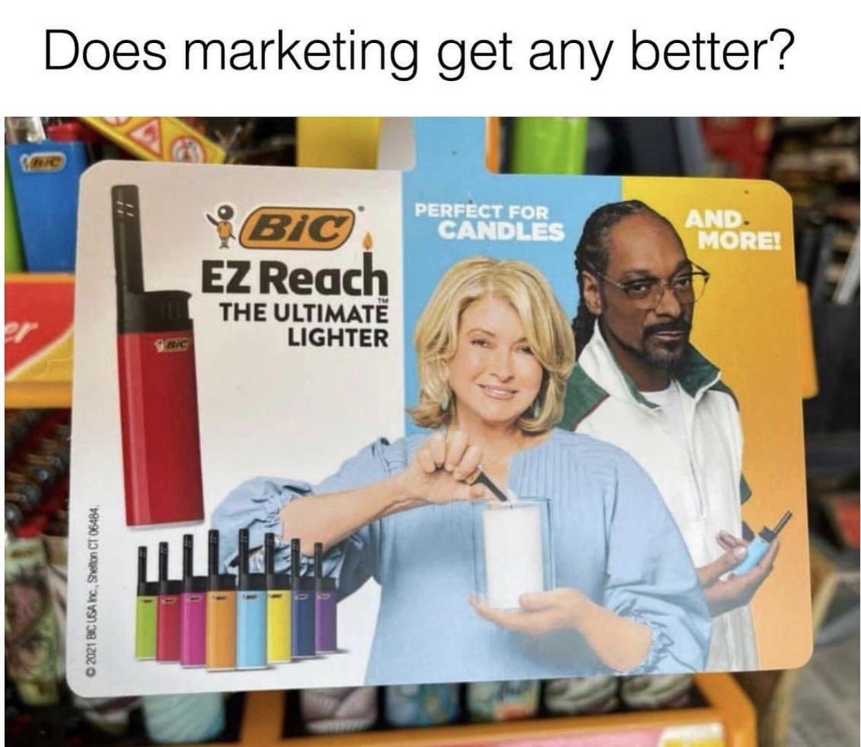 perfect for candles and more - Does marketing get any better? care Perfect For Candles And More! Bic Ez Reach The Ultimate Lighter 2 2021 Bic Usa Inc., Shelton Ct 06484