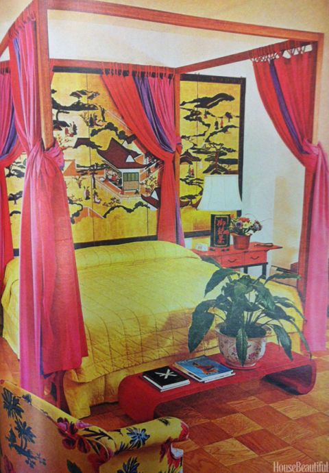 The rooms of the 70s were a little TOO too.