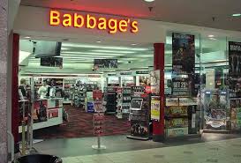 Babbages in the mall, you could spend an hour here