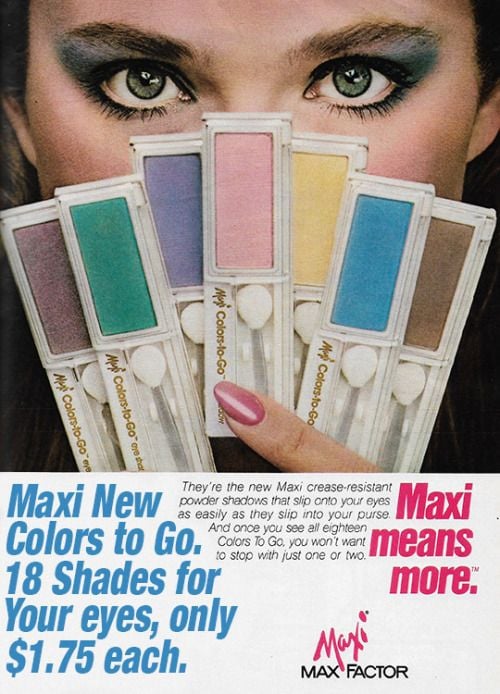 makeup in 1988 - My ColorstoGo Ny ColorstoGo My ColorstoGo oye they Mey ColorstoGo They're the new Maxi creaseresistant powder shadows that slip onto your eyes as easily as they slip into your purse And once you see all eighteen to stop with just one or t