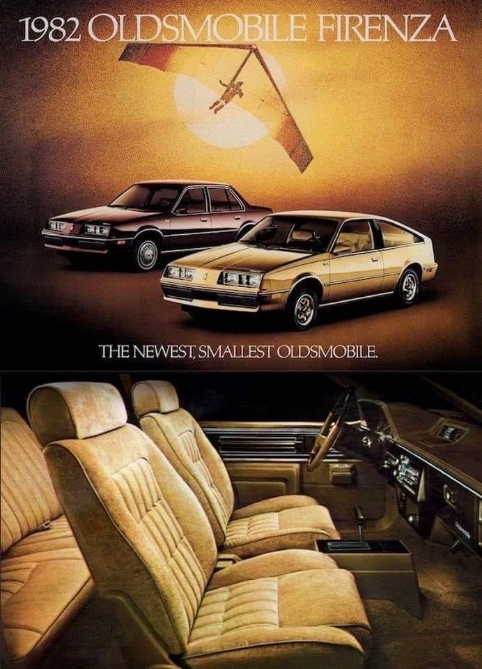 family car - 1982 Oldsmobile Firenza The Newest, Smallest Oldsmobile.