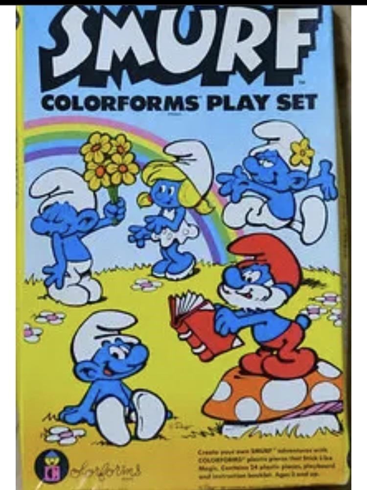 color forms - Smurf Colorforms Play Set 2012 Mwan co doties