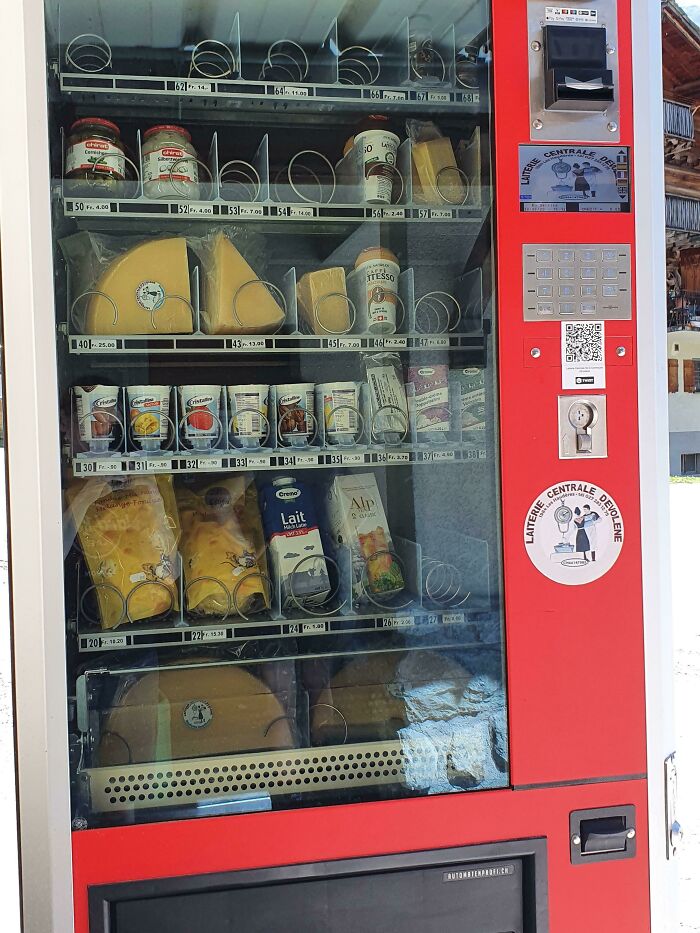 I mean, here we are with a cheese vending machine. Talk about livin in the best of times