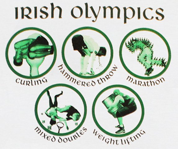 St. Patrick's Day memes - st patricks day memes funny - Irish Olympics hammere Curling throw Marathon mixed Welcht uiting Doubles
