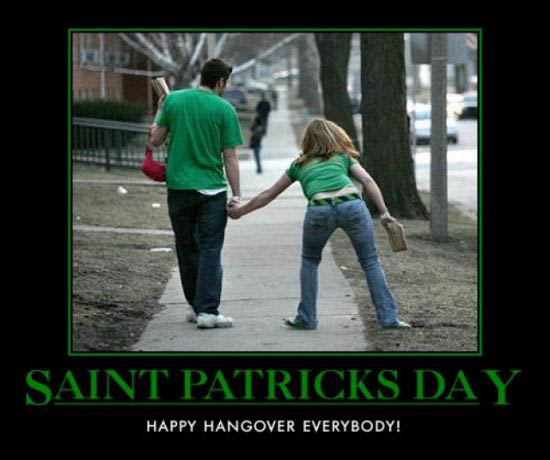 St. Patrick's Day memes - funny st patricks day meme - Saint Patricks Day Happy Hangover Everybody!