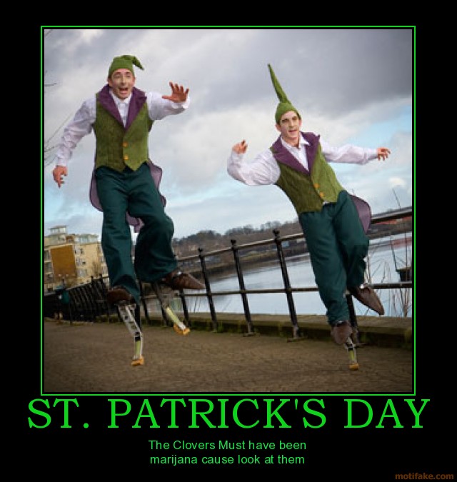 St. Patrick's Day memes - funny saint patrick's day memes - St. Patrick'S Day The Clovers Must have been marijana cause look at them motifake.com