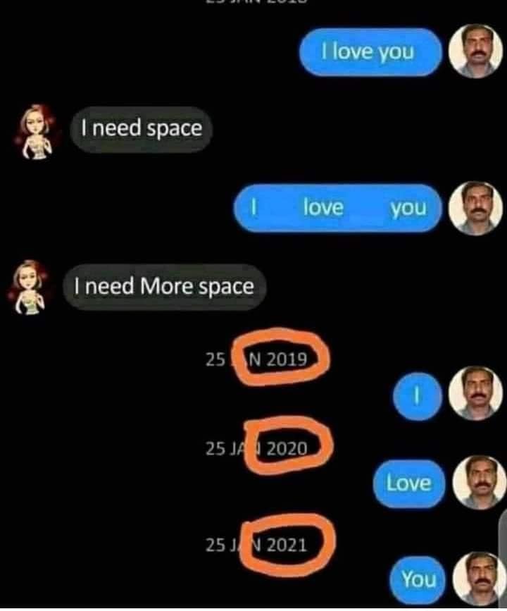 Relationship Memes - give me space