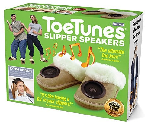 Early 2000s nostalgia - prank gift boxes - Extra Bonusi ToeTunes Slipper Speakers