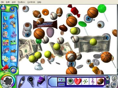 Early 2000s nostalgia - kid pix deluxe 4 - Be Edt Add Toolbox Controls Help Vab coBar ! 3 Os5 02