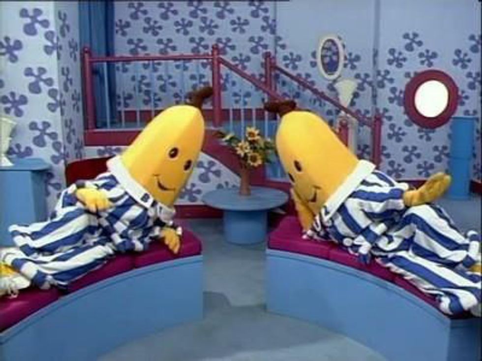 Early 2000s nostalgia - bananas in pajamas gay - F