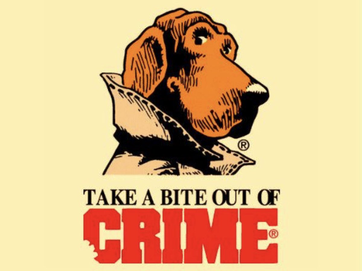 Vintage PSAs - logo mcgruff the crime dog - Take A Bite Out Of Crime